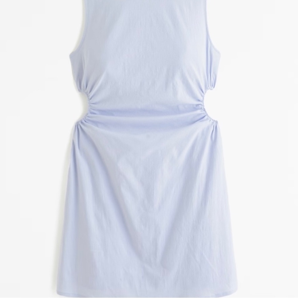 Stretch cut out mini dress white small